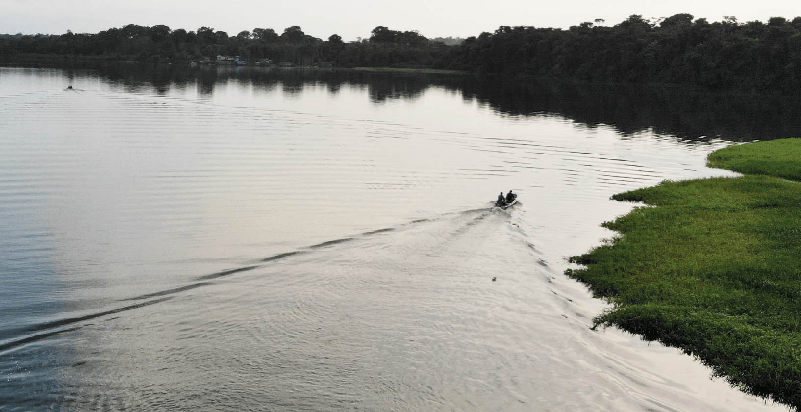 Boat on river